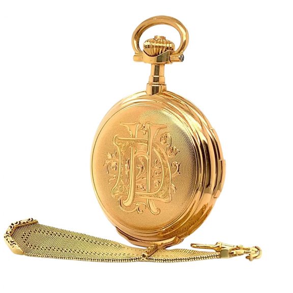 German 18K rose gold hunting cased ceremonial watch Circa 1907 German 18K rose gold hunting cased ceremonial watch Circa 1907