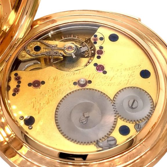 German rose gold quarter repeating lever watch Circa 1920 German rose gold quarter repeating lever watch Circa 1920