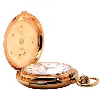German rose gold quarter repeating lever watch Circa 1920 German rose gold quarter repeating lever watch Circa 1920