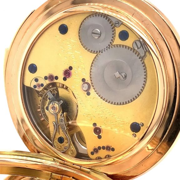 German rose gold quarter repeating lever watch Circa 1920 German rose gold quarter repeating lever watch Circa 1920