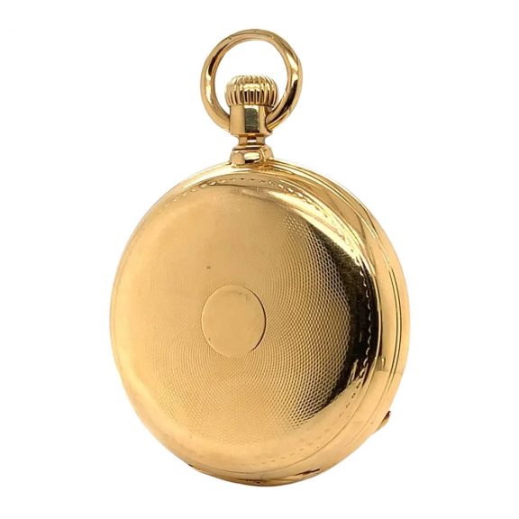 German 18K gold hunting cased lever pocket watch Circa 1883 German 18K gold hunting cased lever pocket watch Circa 1883