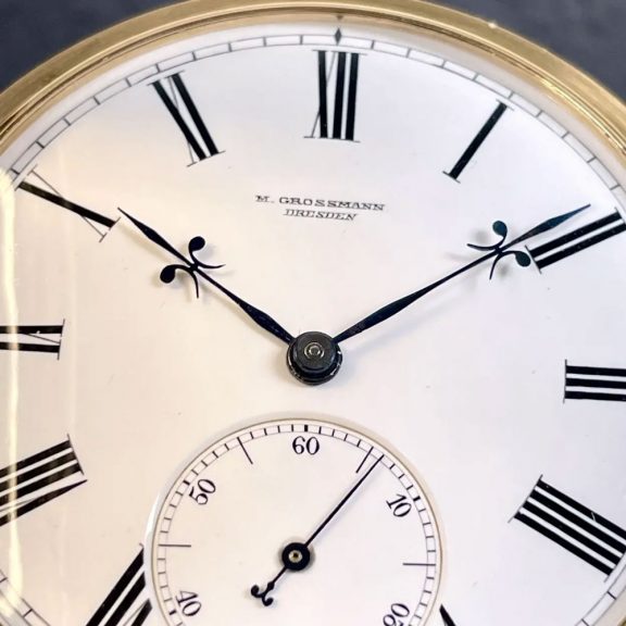 German 18K gold hunting cased quality 1A lever watch Circa 1880 German 18K gold hunting cased quality 1A lever watch Circa 1880