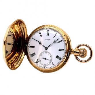 German 18K gold hunting cased quality 1A lever watch Circa 1880