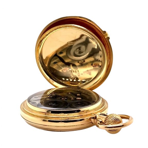 German 18K gold hunting cased quality 1A lever watch Circa 1880 German 18K gold hunting cased quality 1A lever watch Circa 1880
