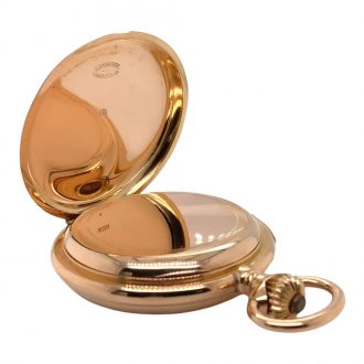 German rose gold minute repeating lever watch Circa 1890