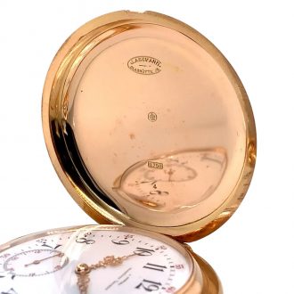 German rose gold minute repeating lever watch Circa 1890