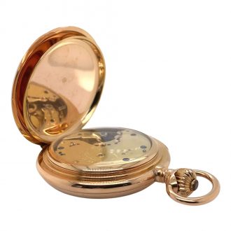German rose gold minute repeating lever watch Circa 1890