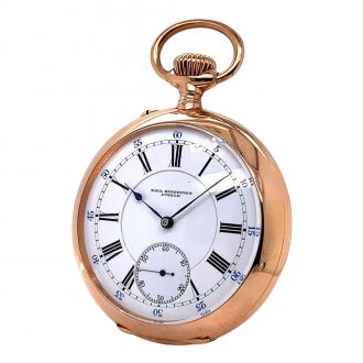 German 14K rose gold open faced chronometer Circa 1913