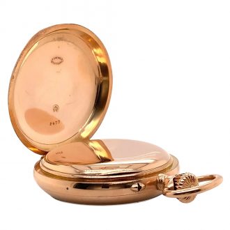 German 14K rose gold open faced chronometer Circa 1913