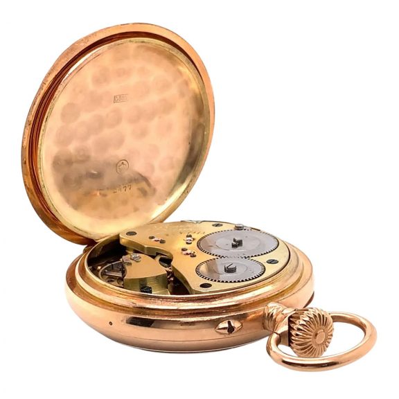 German 14K rose gold open faced chronometer Circa 1913 German 14K rose gold open faced chronometer Circa 1913