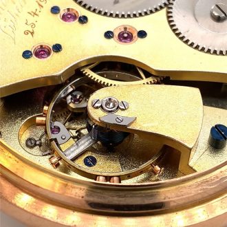 German 14K rose gold open faced chronometer Circa 1913