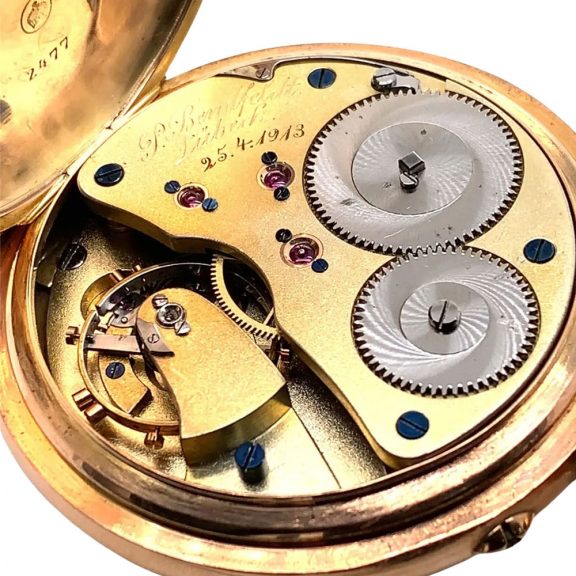 German 14K rose gold open faced chronometer Circa 1913 German 14K rose gold open faced chronometer Circa 1913