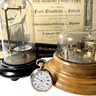 German 14K rose gold open faced chronometer Circa 1913