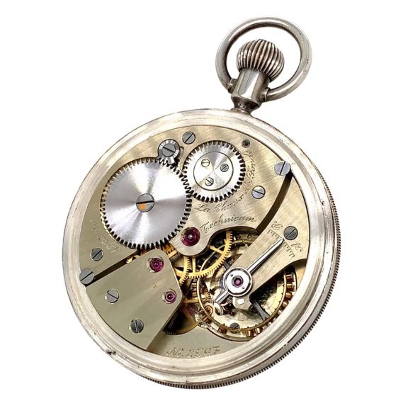 Heavy Swiss silver open faced ankerchronometer Circa 1972 Heavy Swiss silver open faced ankerchronometer Circa 1972