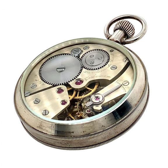 Heavy Swiss silver open faced ankerchronometer Circa 1972 Heavy Swiss silver open faced ankerchronometer Circa 1972