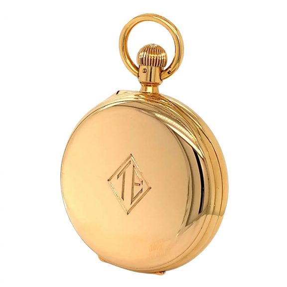 Impressive English gold chronometer with power reserve Circa 1918 Impressive English gold chronometer with power reserve Circa 1918
