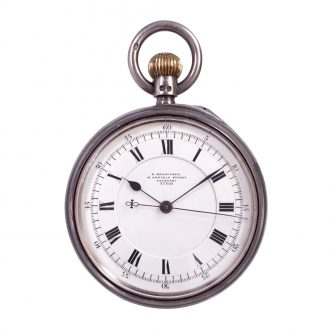 English silver lever watch with 34 minute carrousel Circa 1905 English silver lever watch with 34 minute carrousel Circa 1905