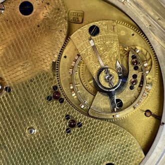 English silver lever watch with 34 minute carrousel Circa 1905 English silver lever watch with 34 minute carrousel Circa 1905