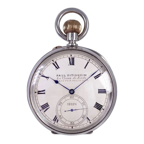 Fine Swiss silver open faced lever pocket watch Circa 1907 Fine Swiss silver open faced lever pocket watch Circa 1907