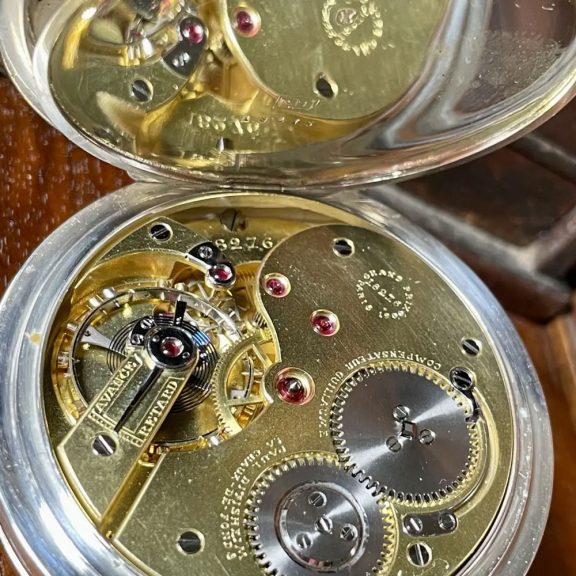 Fine Swiss silver open faced lever pocket watch Circa 1907 Fine Swiss silver open faced lever pocket watch Circa 1907