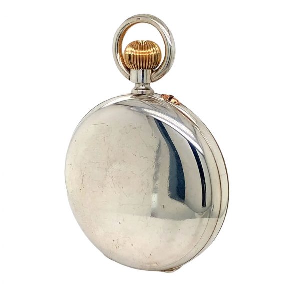 Fine Swiss silver open faced lever pocket watch Circa 1907 Fine Swiss silver open faced lever pocket watch Circa 1907