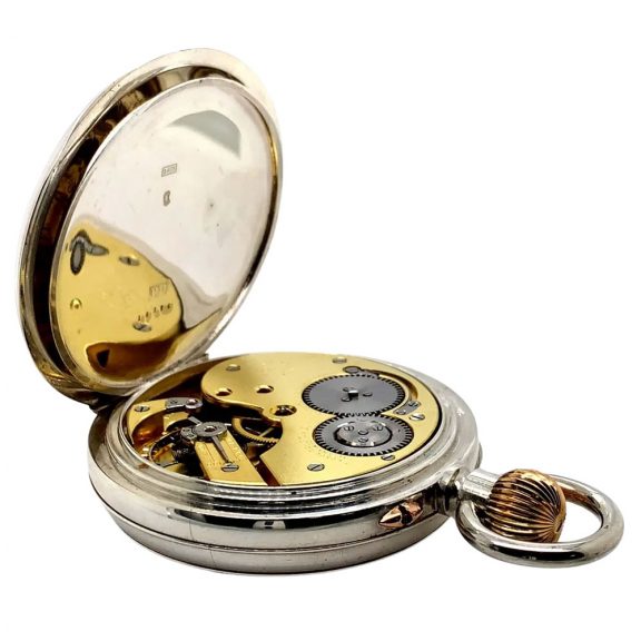 Fine Swiss silver open faced lever pocket watch Circa 1907 Fine Swiss silver open faced lever pocket watch Circa 1907