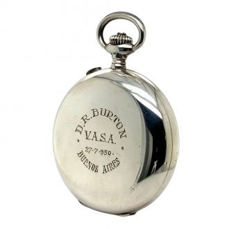 Swiss silver split seconds chronograph doctor's watch Circa 1910