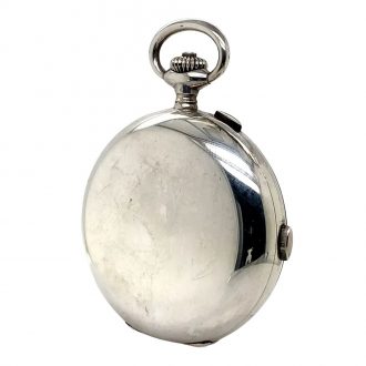 Swiss silver split seconds chronograph doctor's watch Circa 1910