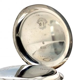 Swiss silver split seconds chronograph doctor's watch Circa 1910