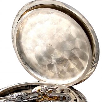 Swiss silver split seconds chronograph doctor's watch Circa 1910