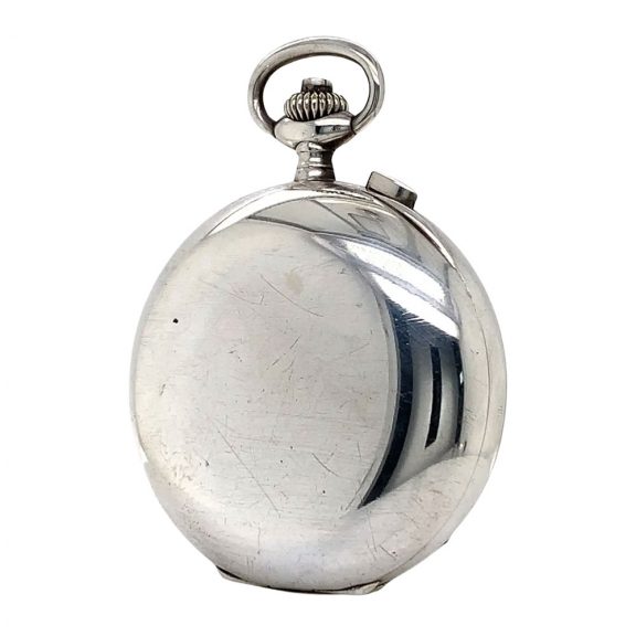 Swiss sterling silver split seconds chronograph Circa 1950 Swiss sterling silver split seconds chronograph Circa 1950