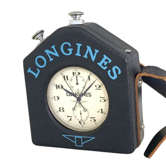 Swiss lever split seconds chronograph with register Circa 1951 Swiss lever split seconds chronograph with register Circa 1951