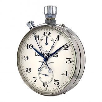 Swiss lever split seconds chronograph with register Circa 1951