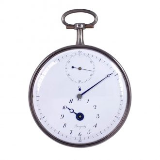 Important French silver Garde Temps pocket chronometer Circa 1791