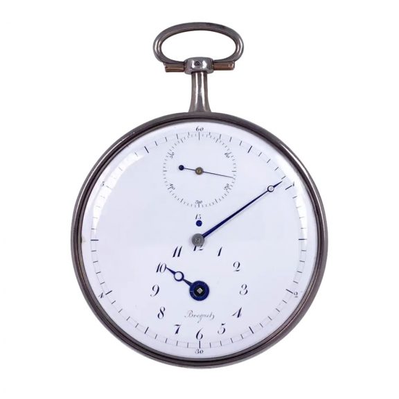 Important French silver Garde Temps pocket chronometer Circa 1791