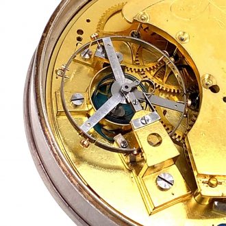 Important French silver Garde Temps pocket chronometer Circa 1791