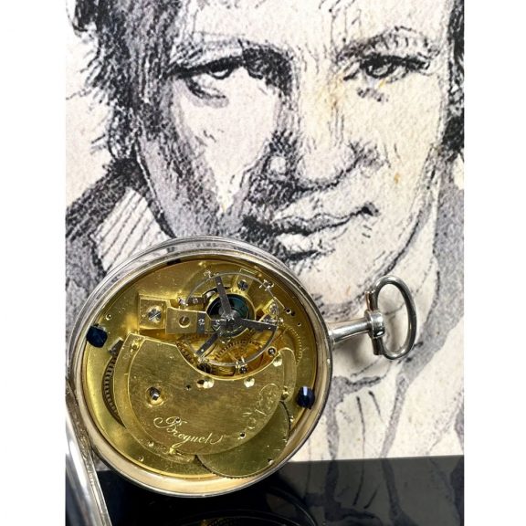Important French silver Garde Temps pocket chronometer Circa 1791 Important French silver Garde Temps pocket chronometer Circa 1791