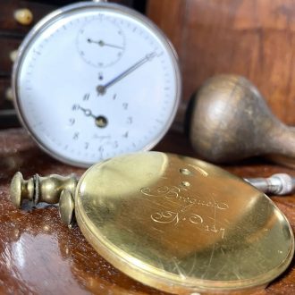 Important French silver Garde Temps pocket chronometer Circa 1791