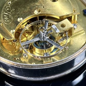Important French silver Garde Temps pocket chronometer Circa 1791