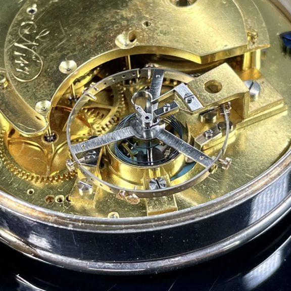 Important French silver Garde Temps pocket chronometer Circa 1791 Important French silver Garde Temps pocket chronometer Circa 1791