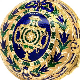 English gold and enamel half quarter repeating verge Circa 1775 English gold and enamel half quarter repeating verge Circa 1775