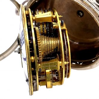 French silver Louis XIV verge oignon watch with alarm Circa 1690