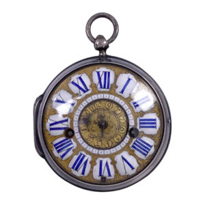 French silver Louis XIV verge oignon watch with alarm Circa 1700
