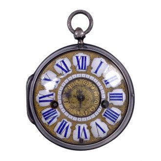 French silver Louis XIV verge oignon watch with alarm Circa 1700