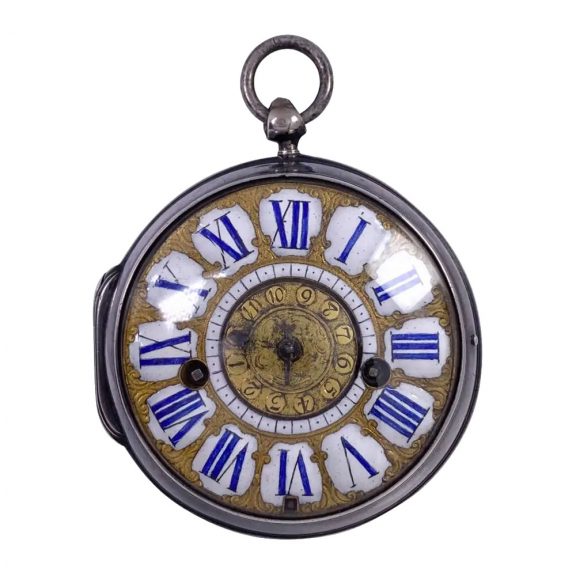 French silver Louis XIV verge oignon watch with alarm Circa 1700