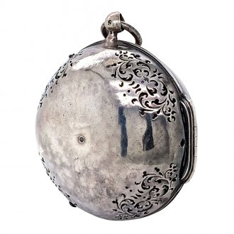 French silver Louis XIV verge oignon watch with alarm Circa 1700