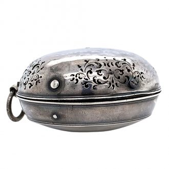 French silver Louis XIV verge oignon watch with alarm Circa 1700