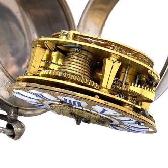 French silver Louis XIV verge oignon watch with alarm Circa 1700