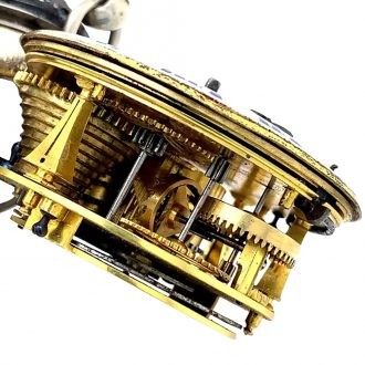Impressive French silver oignon watch with central winding Circa 1690