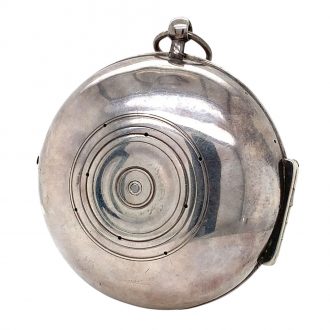 Very fine French silver verge oignon watch with alarm Circa 1690 Very fine French silver verge oignon watch with alarm Circa 1690